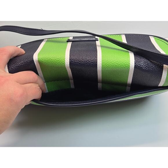 Vera Bradley Multi Color Stripe Crossbody Shoulder Handbag Purse Messenger - Picture 9 of 9